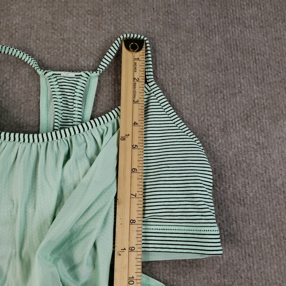 Lululemon No Limits Tank Top Women 6 Green Built In Sport Bra Gorpcore‎ Stretch - Picture 7 of 11